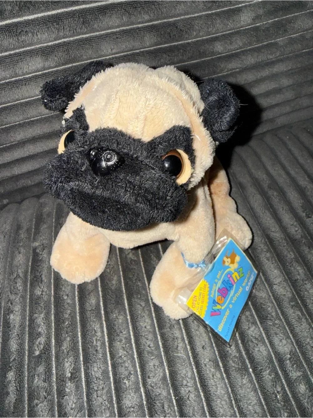 Webkinz Plush toy Pug - Tan and Black dog